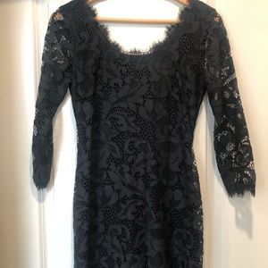 Diane von Furstenberg  black dress